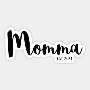 Momma Pregnancy Announcement Sticker